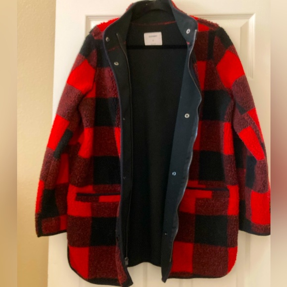 OLD NAVY Buffalo plaid fleece Sherpa - Size Medium - Picture 6 of 10